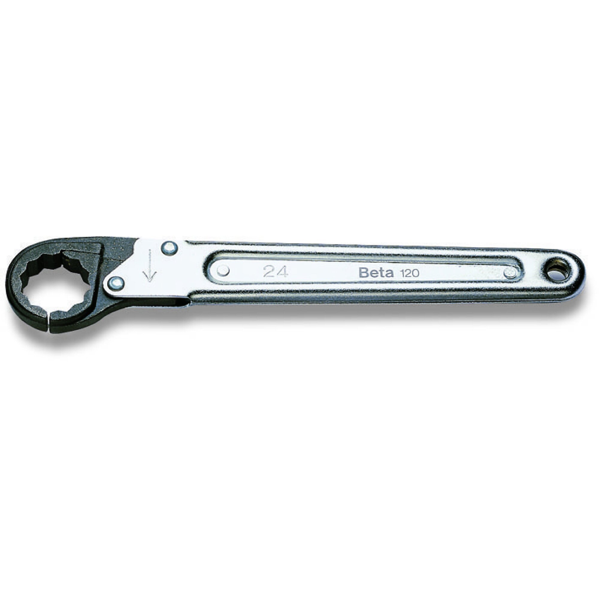 Beta Ratchet Opening Single Ended 12-Point Flare Nut Wrench — 30mm, Metric, Model# 120 30